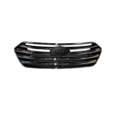 13-16 Modern Santa Fe Front Grille in Black and Chrome with Single Eyelet 86350B8000