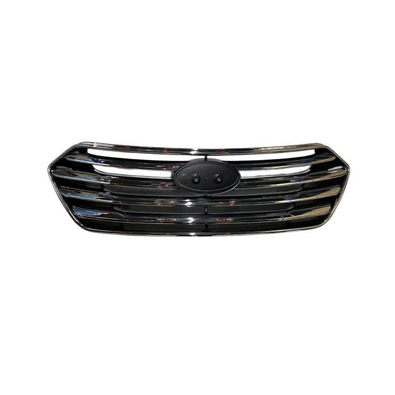 13-16 Modern Santa Fe Front Grille in Black and Chrome with Single Eyelet 86350B8000